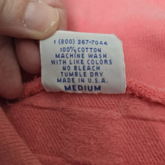 VTG Crazy Shirt Hawaii Collared Sweatshirt Pink Coral Textured Womens Size Med - Picture 7 of 9